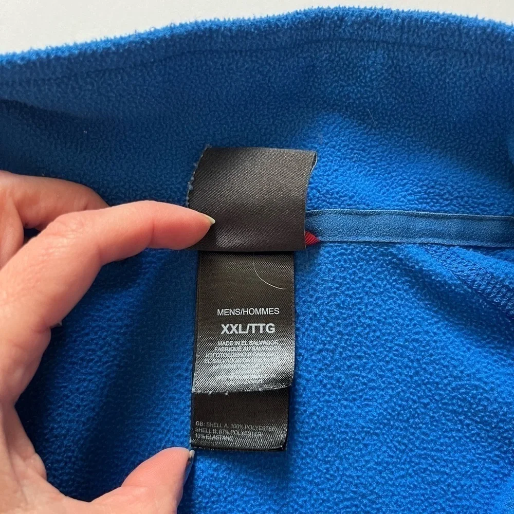 Men’s North Face Fleece 1/4 Zip Blue XXL